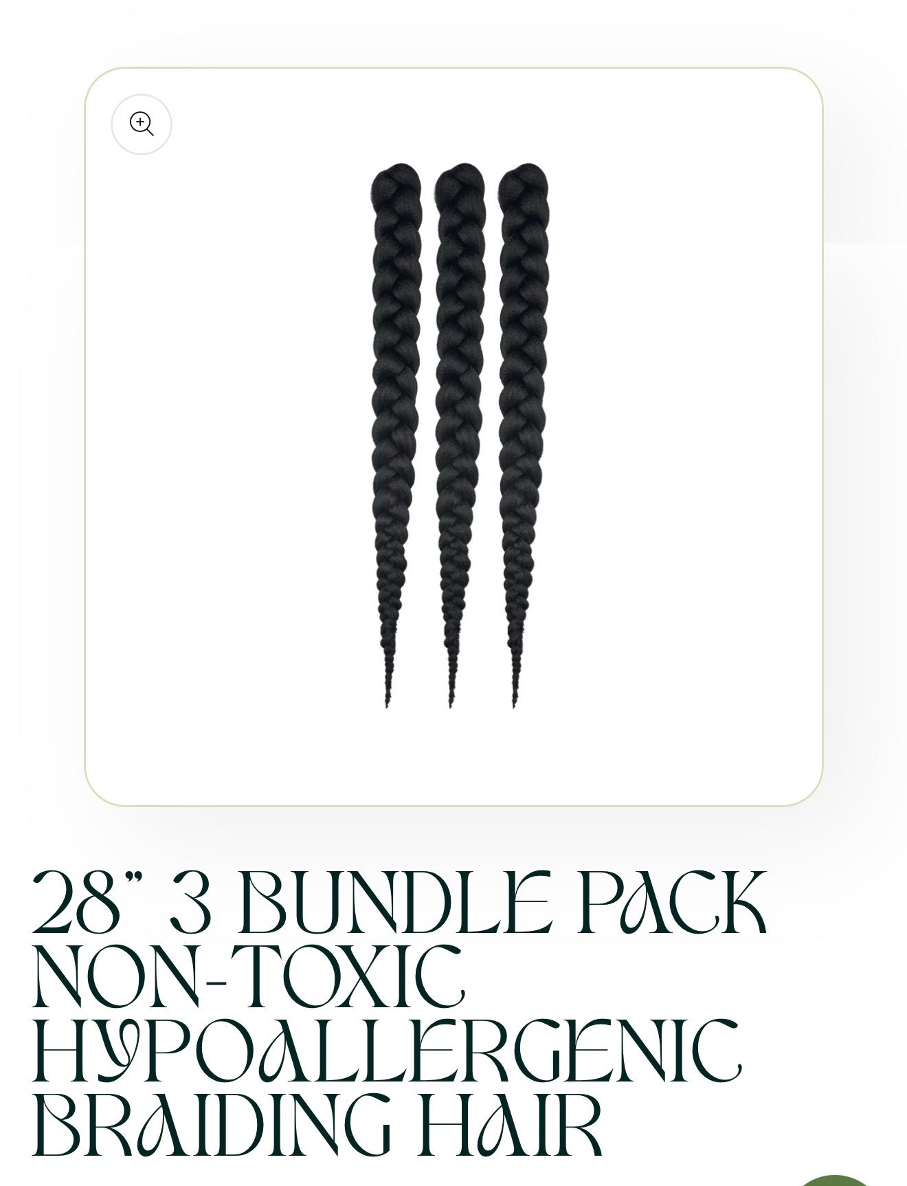 Hypoallergenic Braiding Hair