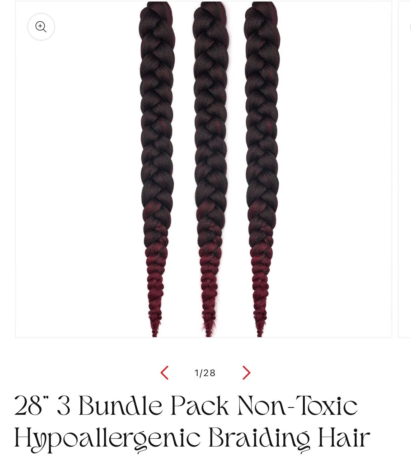 Hypoallergenic Braiding Hair