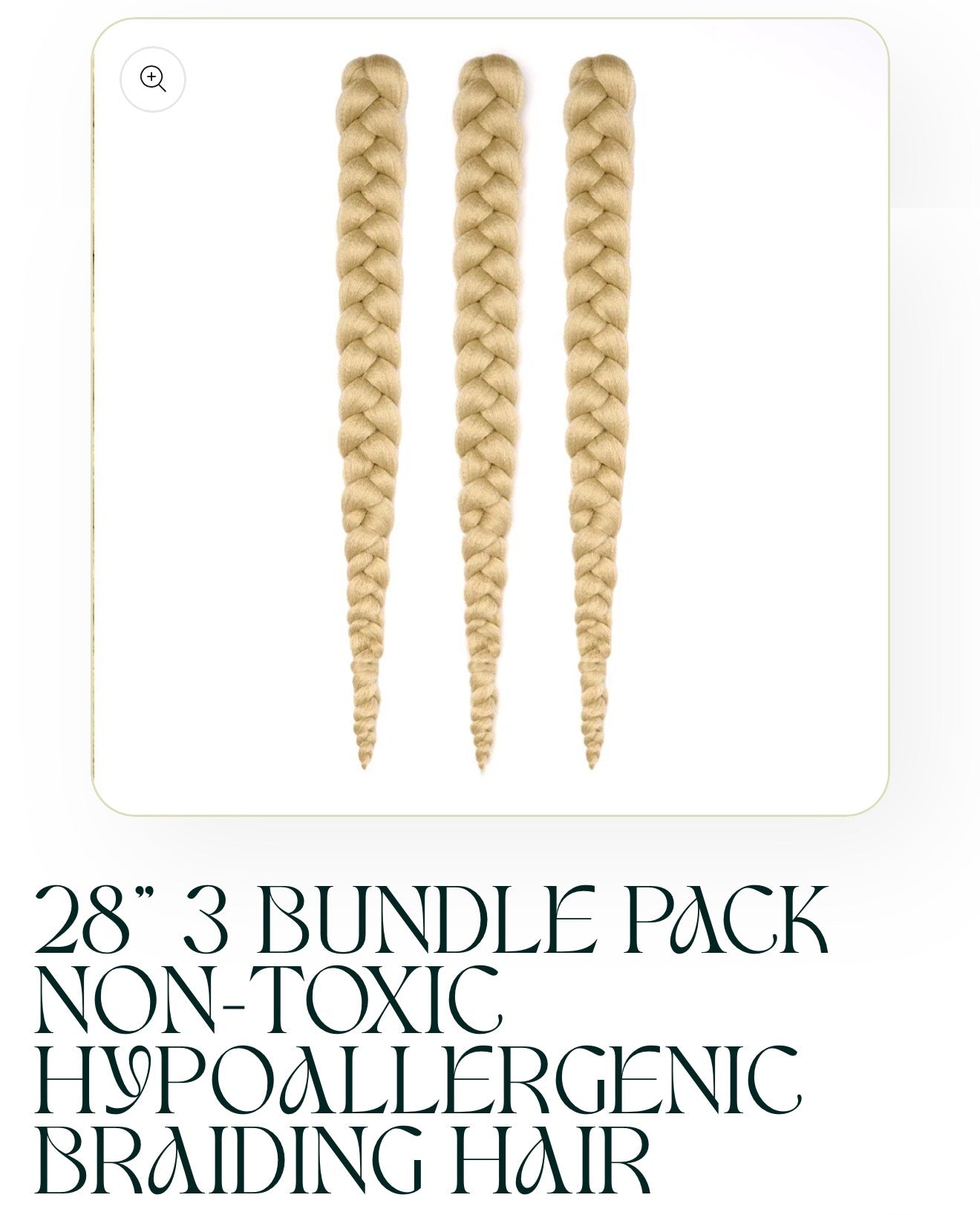 Hypoallergenic Braiding Hair