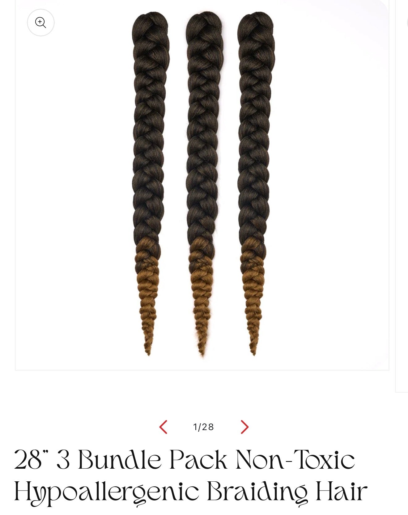 Hypoallergenic Braiding Hair