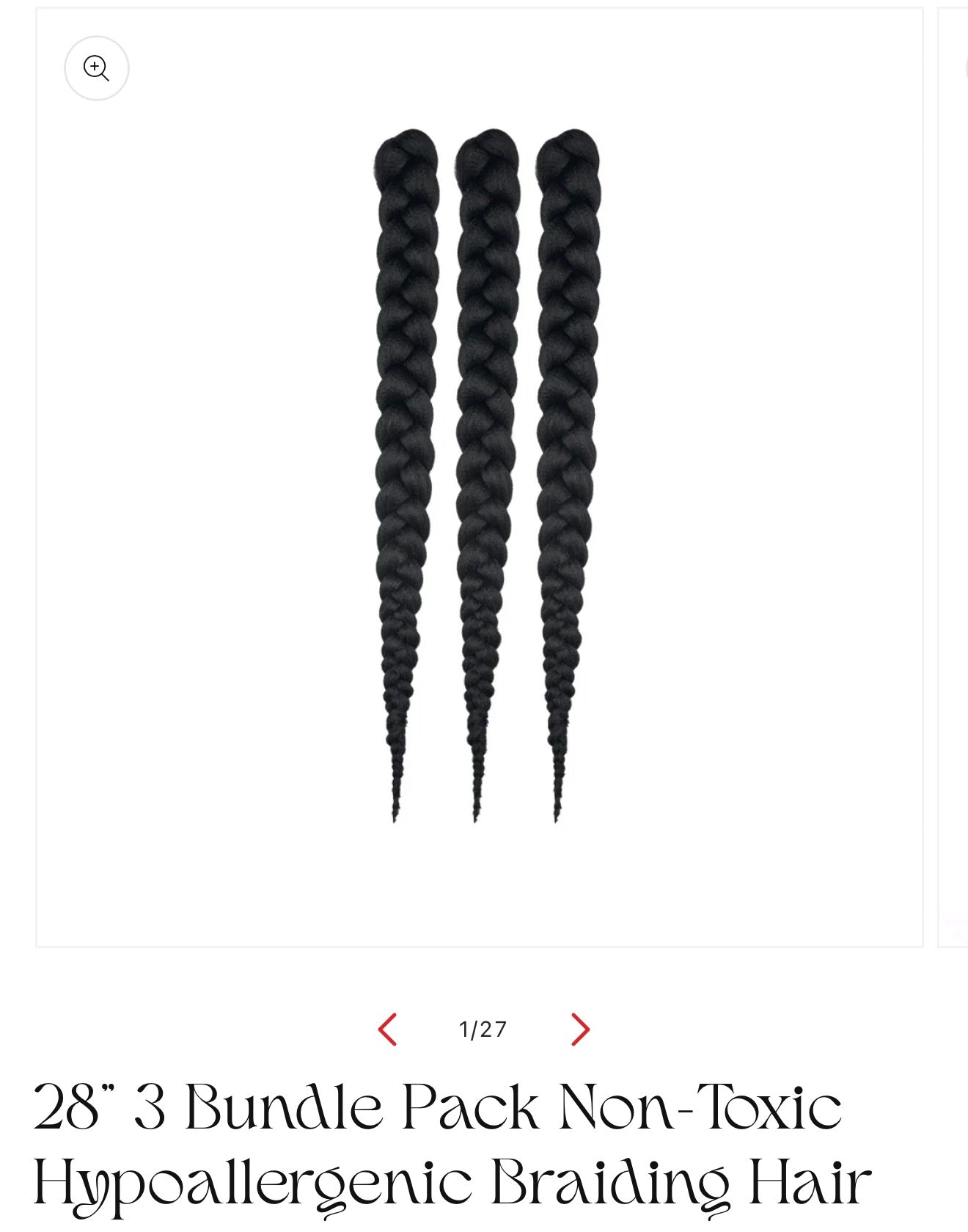 Hypoallergenic Braiding Hair