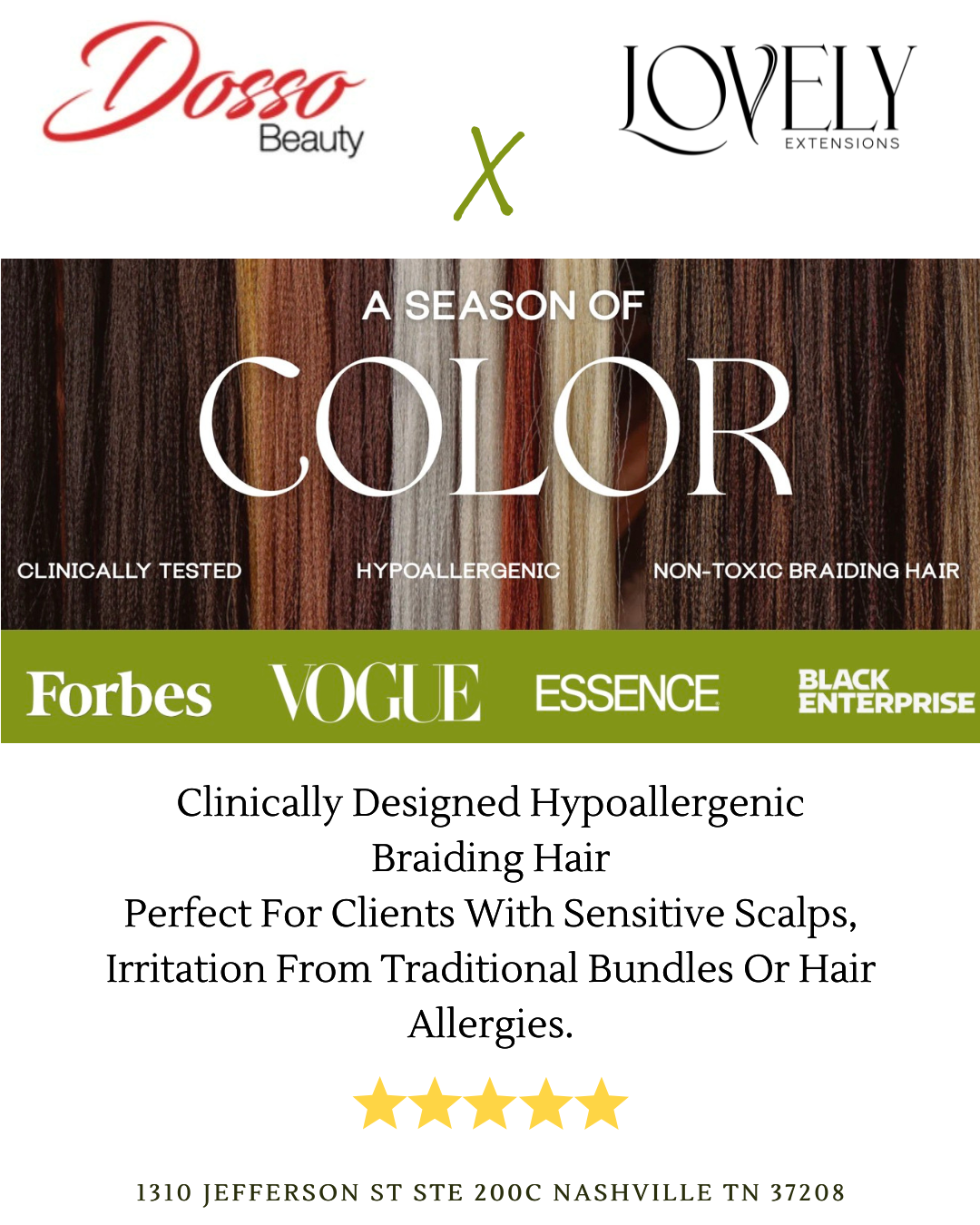 Hypoallergenic Braiding Hair